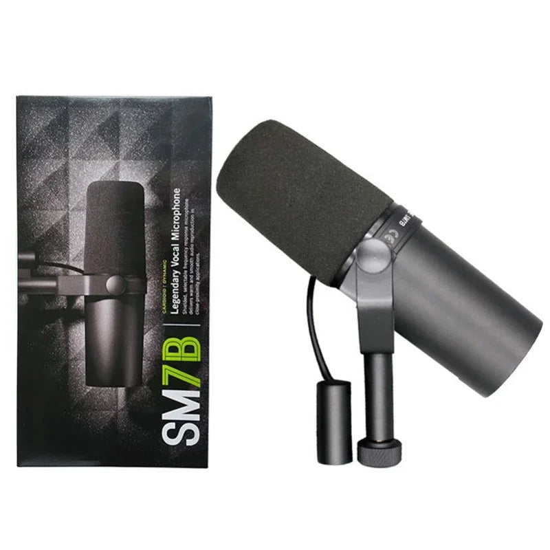 SM7B Cardioid Dynamic Microphone Sm7b 7B Studio Selectable Frequency Response Microphone for  Live Stage Recording Podcasting