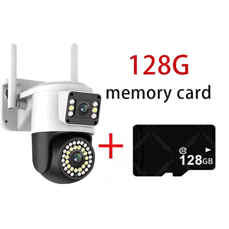 Yoosee 8MP 4K Dual Lens IP Camera Onvif PTZ Smart Home Two-Way Audio Color Night Vision Outdoor Waterproof WiFi Security Cam