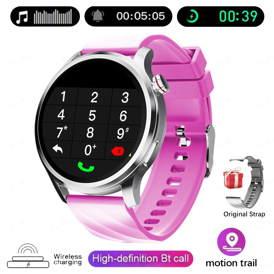 New Smart Watch SK51 Smart Watch 1.53 Inch HD AMOLED Screen NFC GPS TrackerBluetooth Call Health Monitoring Watch Men Women