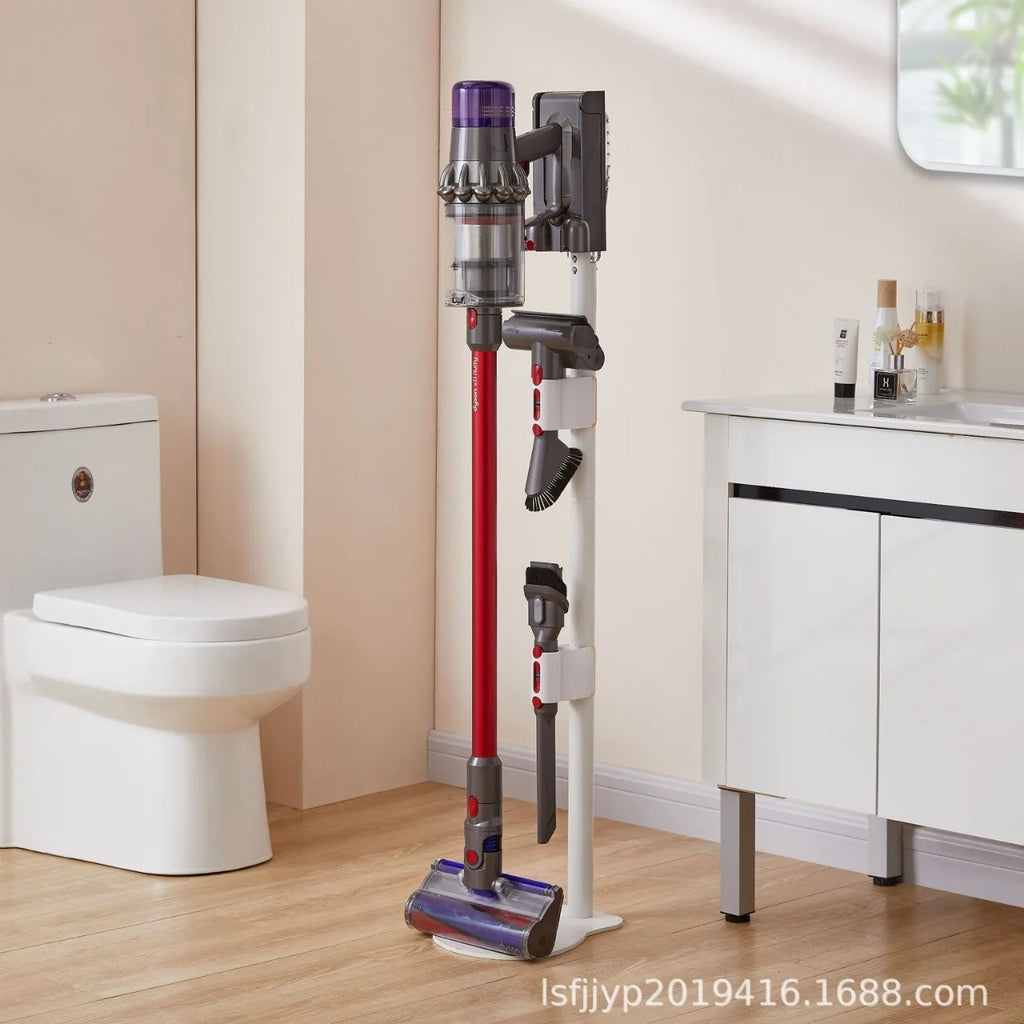 Aluminum and Plastic Vacuum Cleaner Bracket Removable and Stable Support Vacuum Cleaner Storage Rack Floor-standing Storage Rack