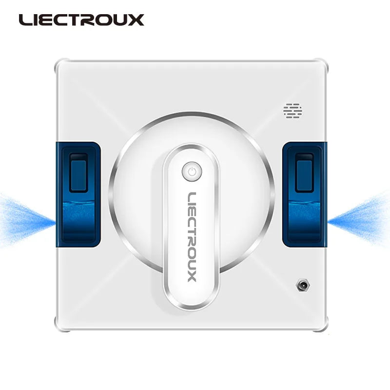 Robot Window Cleaner Liectroux YW509, 4-Way Water Spray,Home Glass Floor Window Robot Vacuum Cleaner,Strong Vacuum,Smart Memory