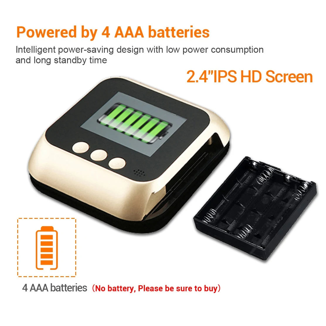 AA81-Doorbell Camera 1080P Home Smart Doorbell Security Door Peephole Camera With 2.4-Inch High-Definition Screen Display
