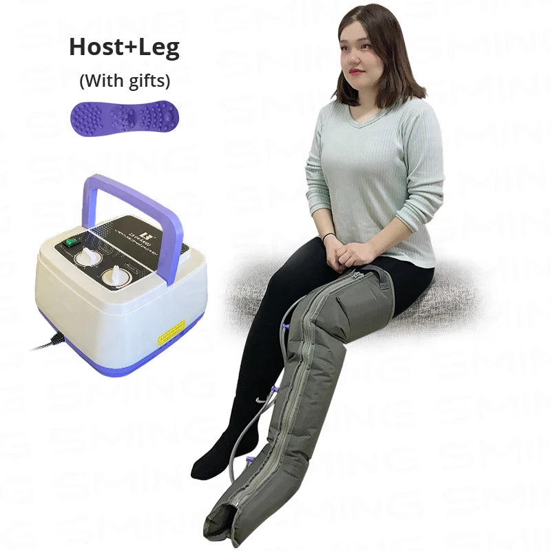 4-Cavity Electric Air Compression Leg Massager Wraps Arm Waist Foot Massage Machine Promote Blood Circulation Body Shapping
