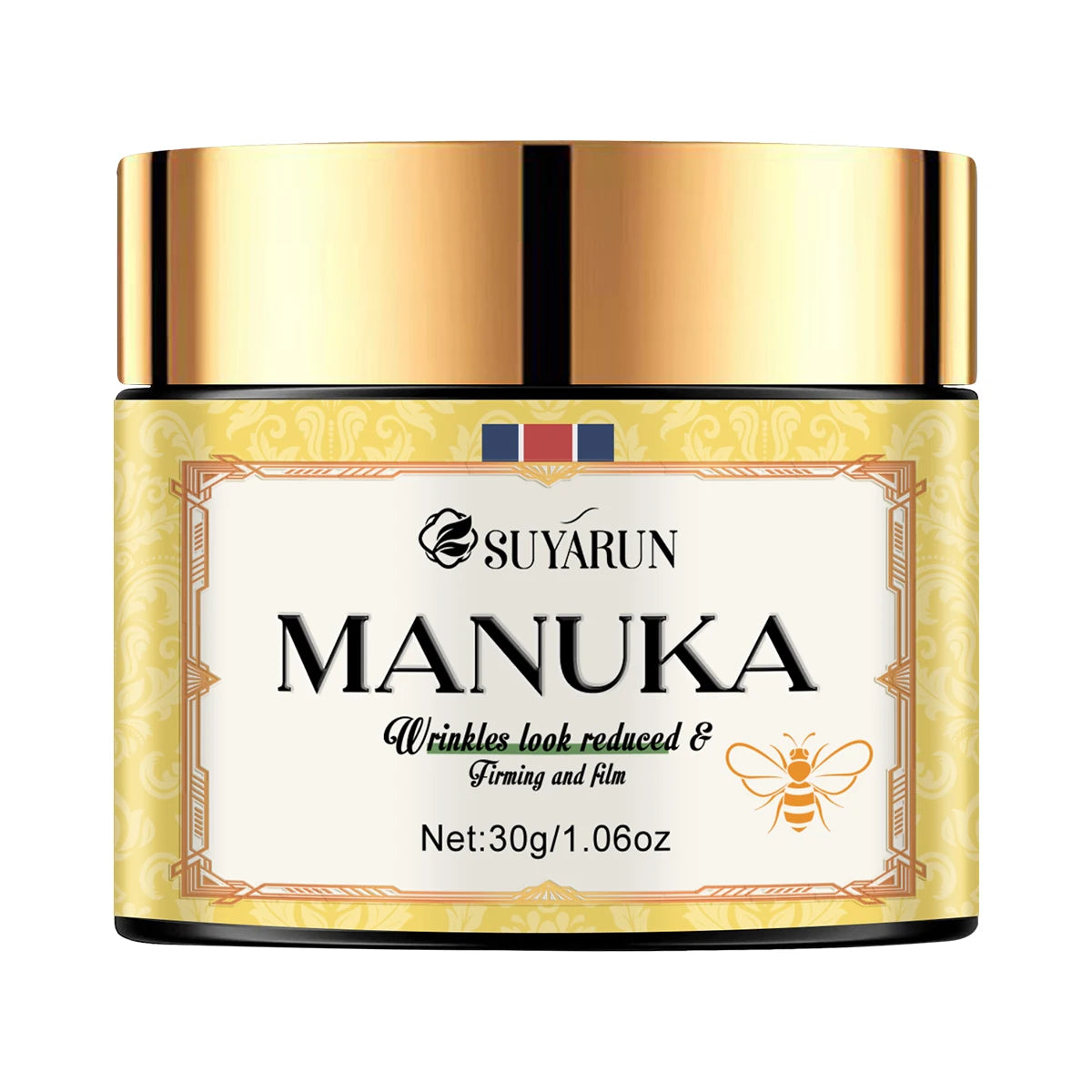 SUYARUN Manuka Honey Collagen & Retinol Moisturizer - Deep Hydration, Skin Repair, Brightening - For All Skin Types.