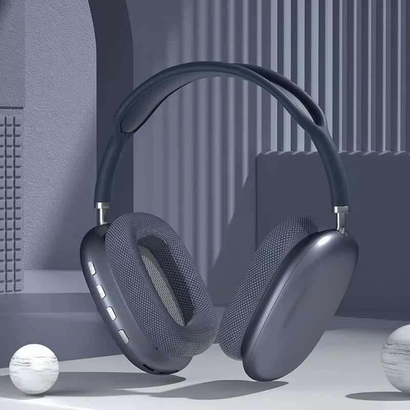 P9 Wireless Bluetooth Headphones for Sports and Hiking 5.3 with Charging Case Smart Headset with Stereo Sound for Gaming Music