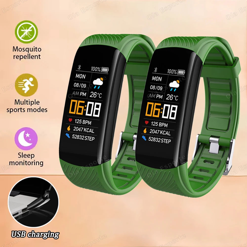 Smart Watch Men Women Bluetooth Step Counting Sports Bracelet Fitness Tracker Heart Rate Blood Pressure Sleep Smart Bracelet New