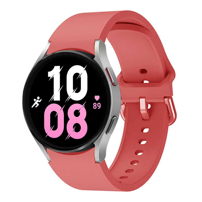 Strap For Samsung Galaxy Watch 6/4/7 44mm 40mm/5 Pro 45mm wristband 20mm Silicone Bracelet Galaxy Watch 6 classic 43mm 47mm Band