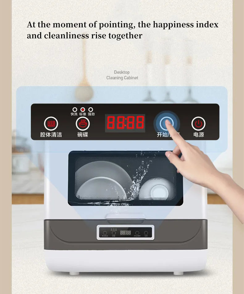 36L 220/110V Commercial Household Smart Portable Small Electric Automatic Installation-free Smart Dishwashers