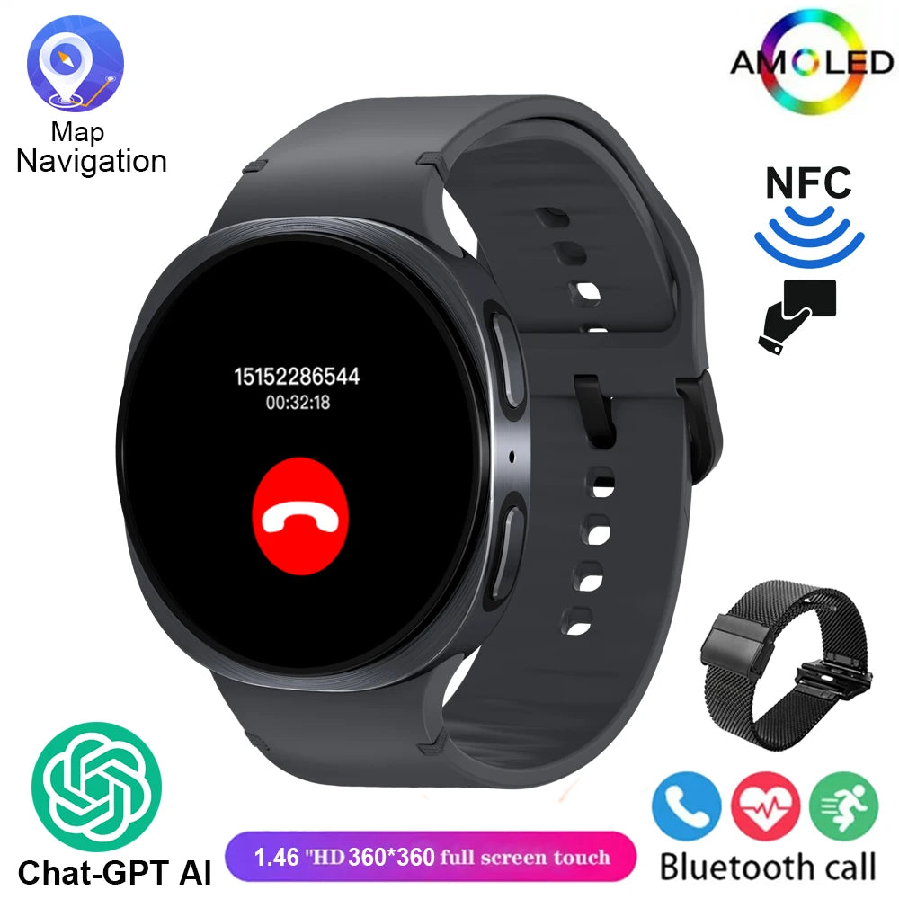 2025 New Watch 8 Smart Watch  NFC Health Monitoring Sports  Fitness GPS Bluetooth Call IP68 Waterproof HD Smartwatch