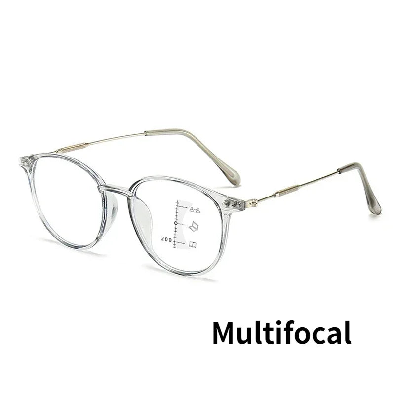 Smart Progressive Reading Glasses for Men Women Vintage Multifocal Presbyopia Eyeglasses Finished Near Far Sight Eyewar Diopter