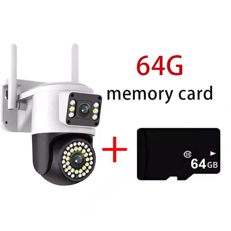Yoosee 8MP 4K Dual Lens IP Camera Onvif PTZ Smart Home Two-Way Audio Color Night Vision Outdoor Waterproof WiFi Security Cam