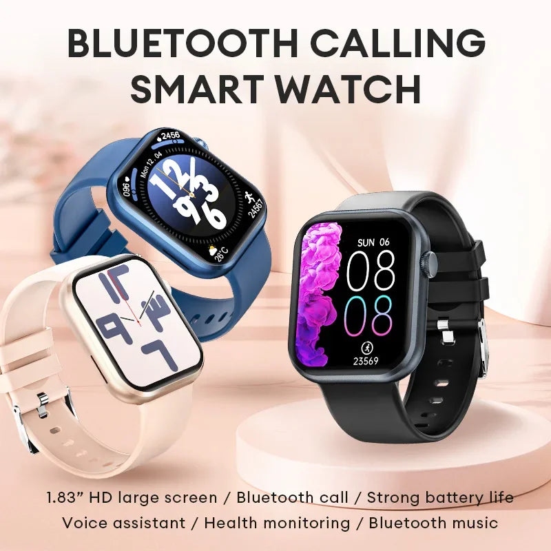 2025 New Smart Watch 1.83'' Simple Style HD 120h Long Battery Life IP67 Waterproof TFT Screen Smart Bracelet For Android IOS