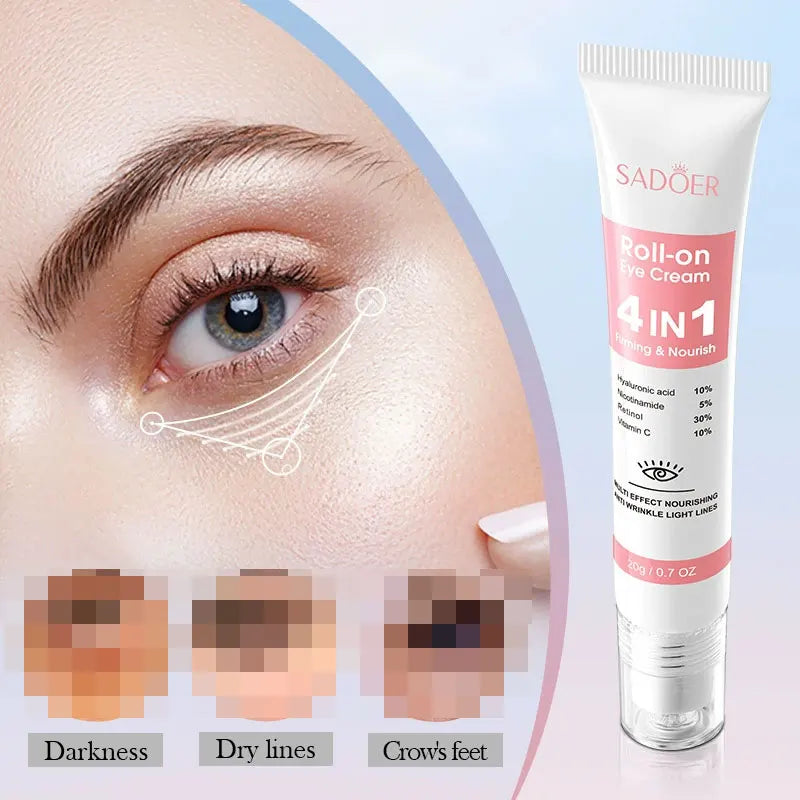 SADOER 4-in-1 Multi-effect Firming and Nourishing Eye Cream Improves Dark Circles and Moisturizes The Skin