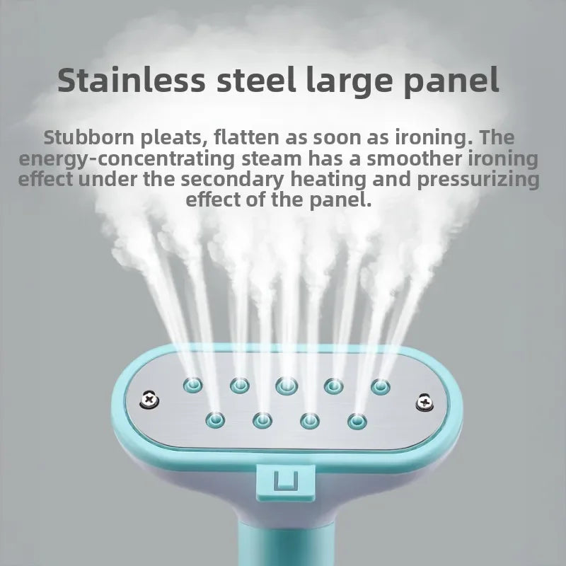 EU/UK Smart Household Appliance Double Rod Vertical Hanging Steam Portable Fast-heat Steam Ironing With Band Plate For Clothes