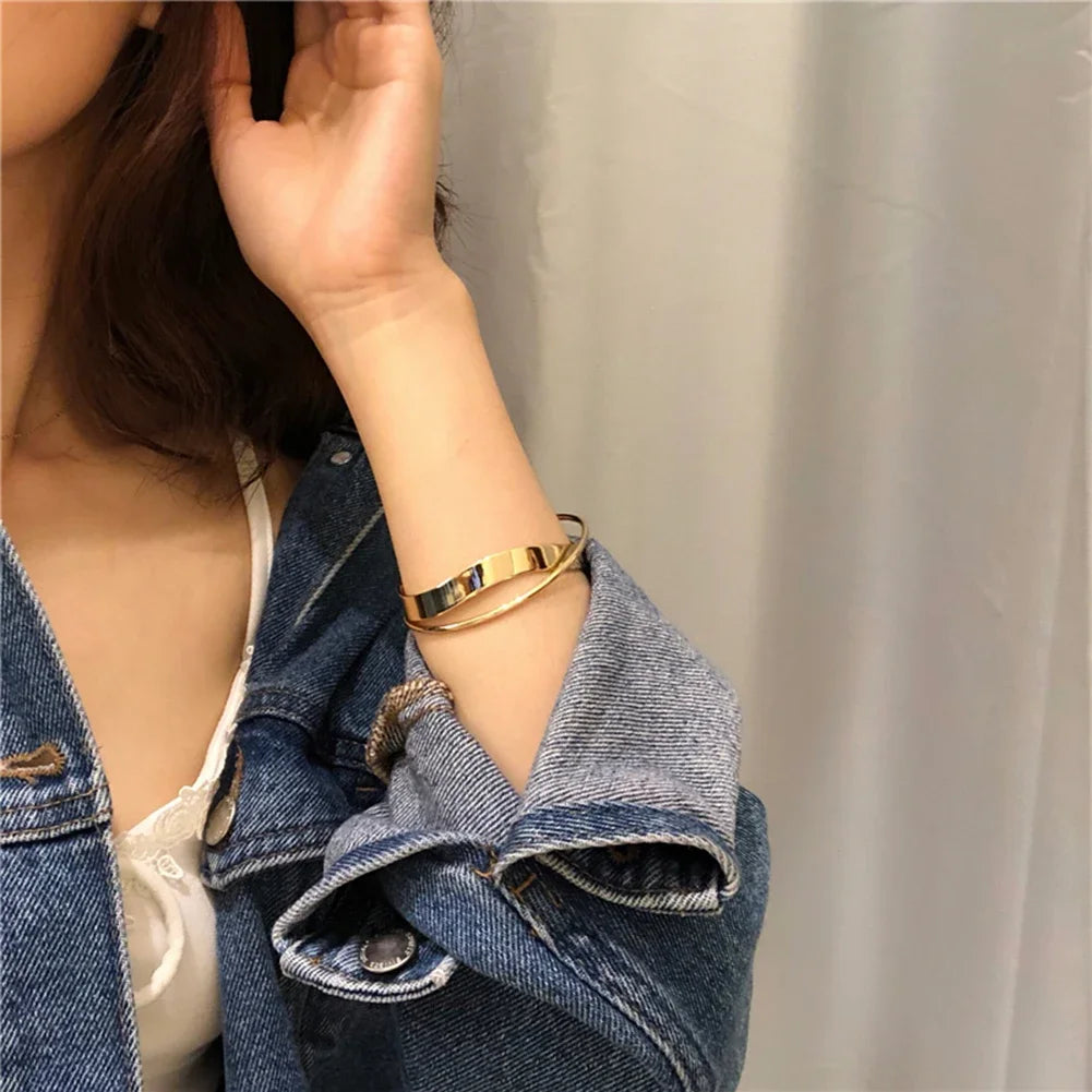 Fashion Stainless Steel Adjustable New Design Gold Plated Bracelet Women's Luxury Gifts Bracelet For Women Jewelry Gift