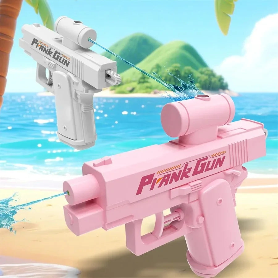 Prank Water Gun Non Electric Pistol High-pressure Two Sided Full Automatic Shooting Water Beach Toy Gun For kid Children Adult
