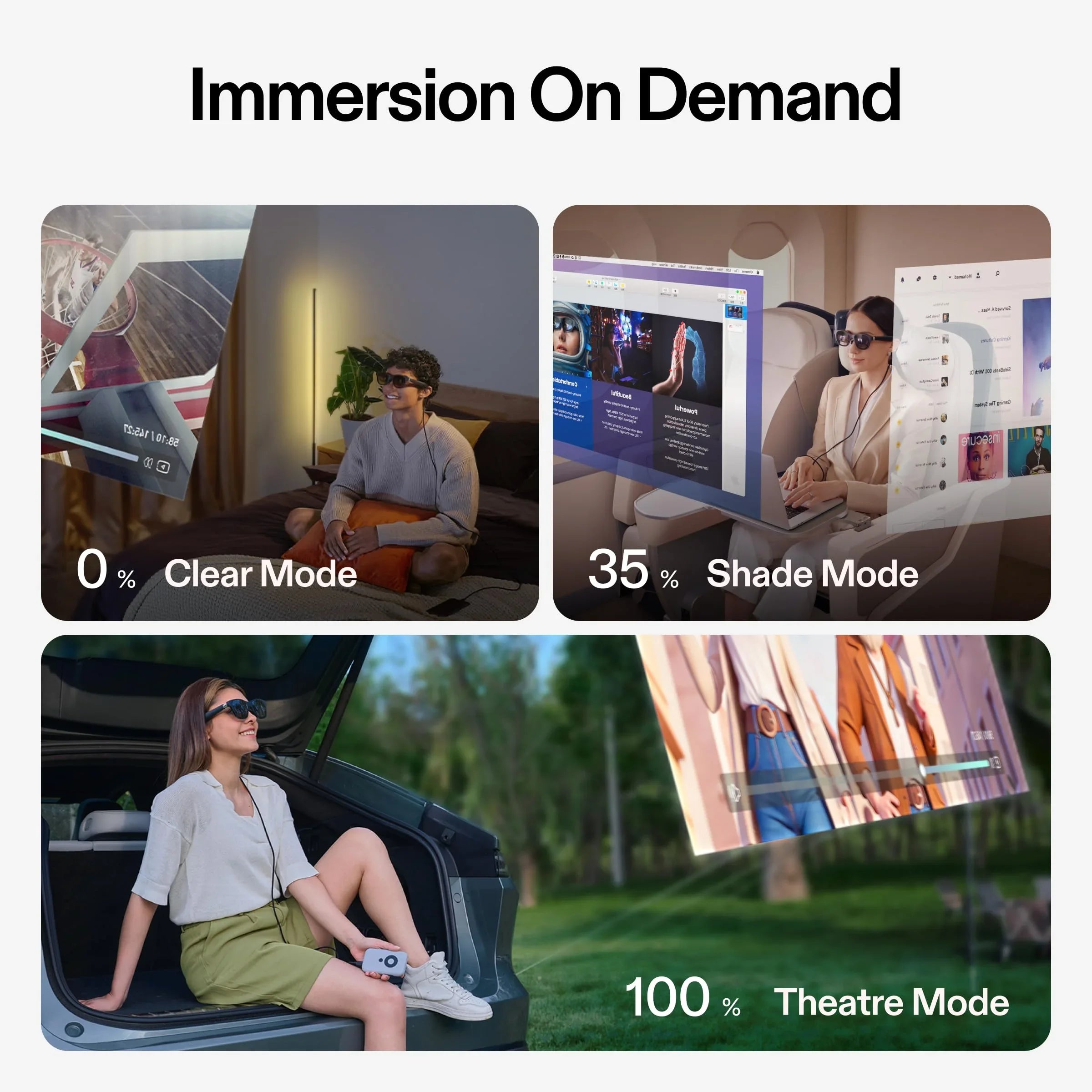 XREAL Air 2 Pro Smart AR Glasses Nreal Air2 Pro Beam Pro Global For Google HD 130 Inches Space Cinema Portable 1080p View Screen
