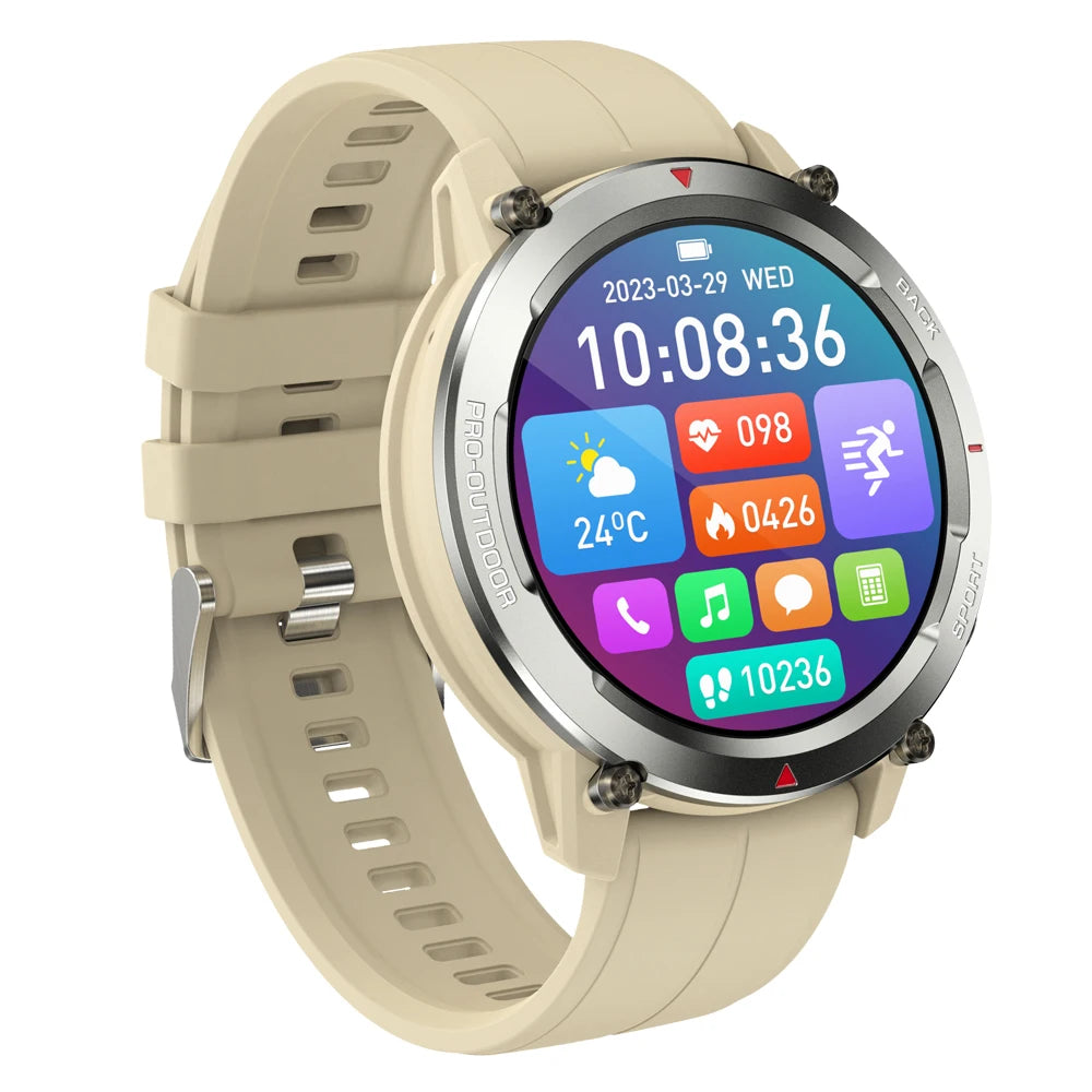 Smart Watch Fitness Tracker 1.43-Inch AMOLED High Screen Outdoor 70+ Sport Modes Waterproof Smartwatch Wireless Compatible Andr