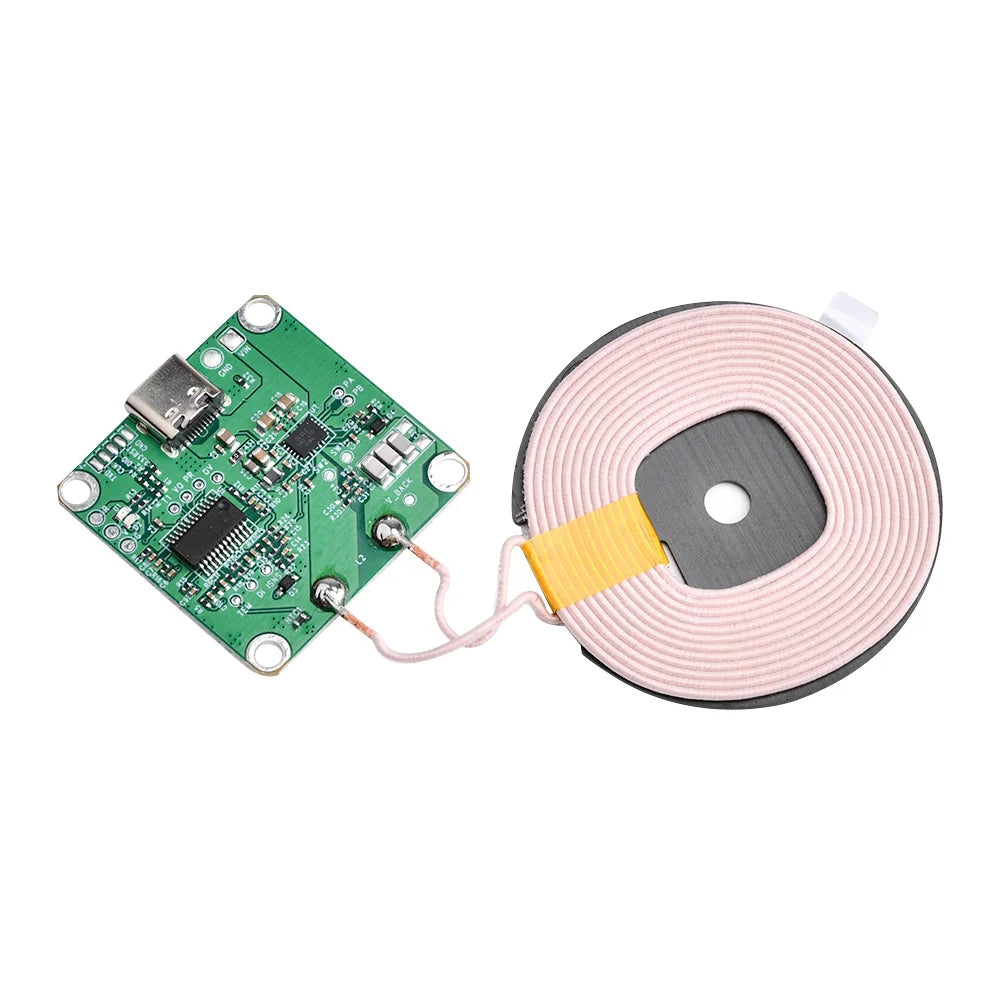 20W high power 5V 12V fast charging wireless charger transmitter module Type-c USB + coil Qi universal FOR CAR PHONE battery