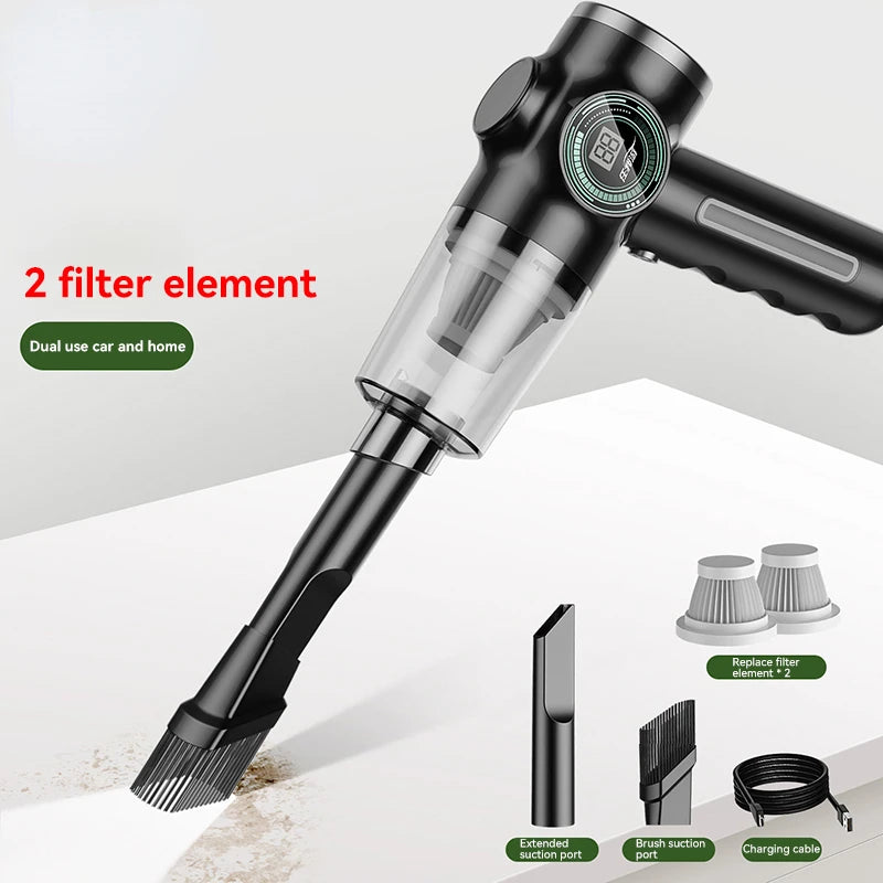 Car Hand Wireless Vacuum Cleaner,  Multifunctional High Power Wet And Dry Vacuum Cleaners Aspirator Cleaning Dust Removal