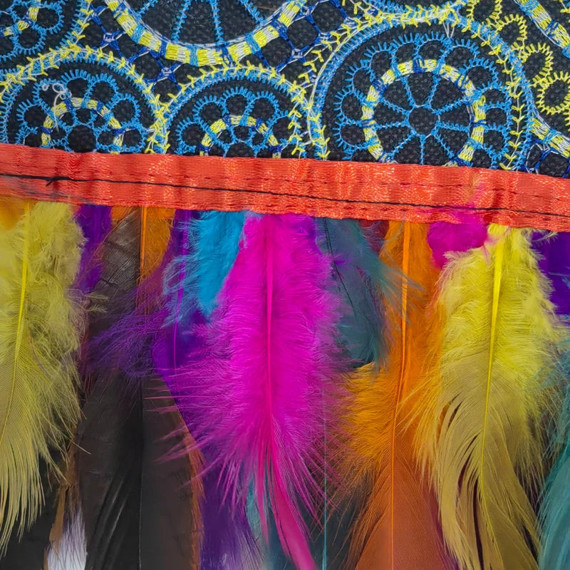 Halloween party costume, collar, scarf, Gothic feather collar and shoulders, witch role-playing available for both women and men