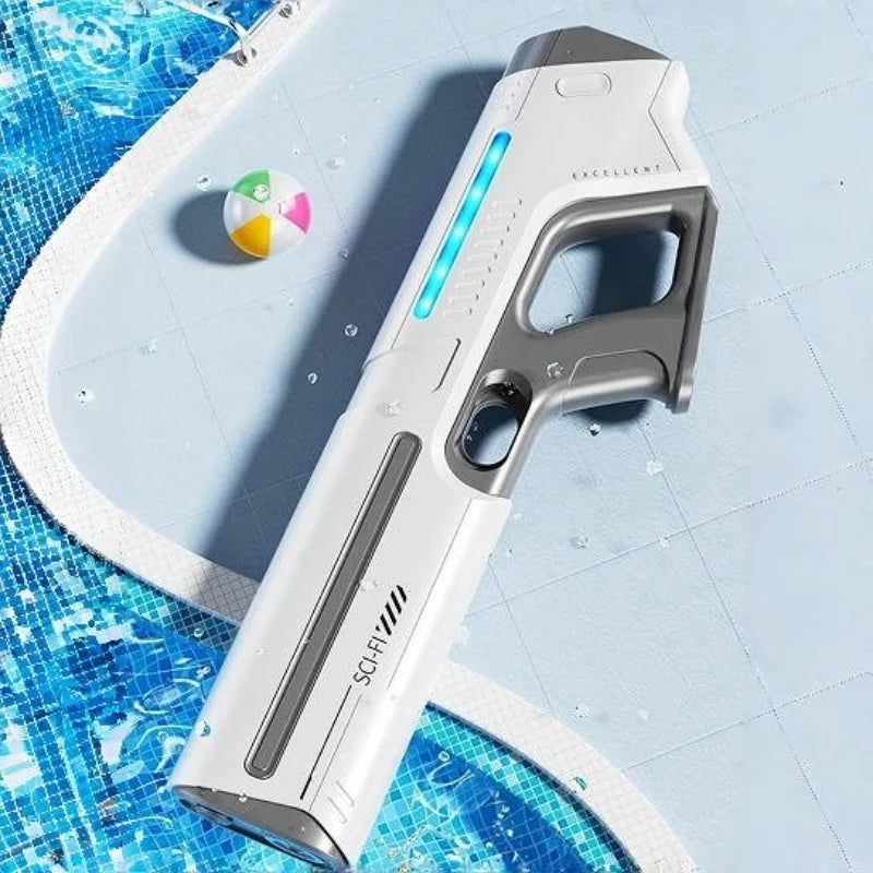 Children's Fully Automatic Water Storage Gun Large Capacity Electric Water Absorbing Toy Gun Summer Outdoor Water Toy Gift