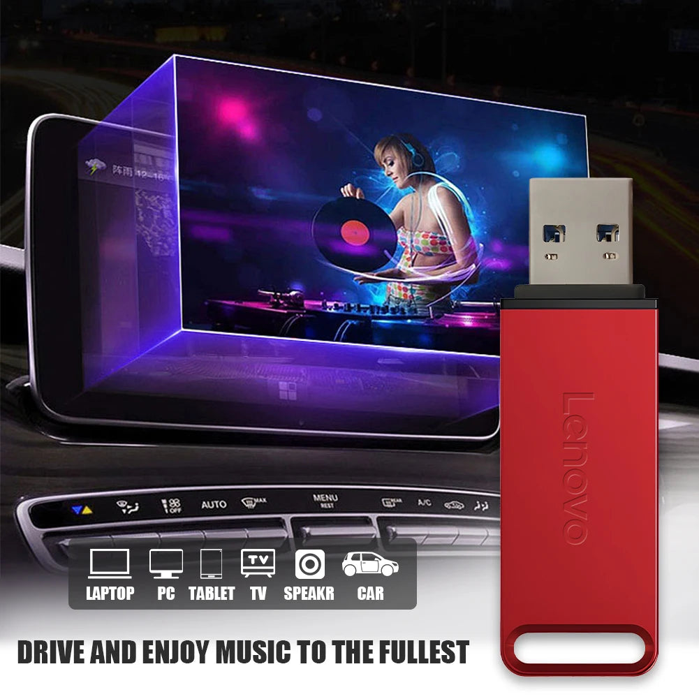 Lenovo 64TB Pendrive U Disk USB3.0 High Speed 180MB/s Free Case Film Studio 16TB Metal Flash Drive Waterproof Free Delivery Truc