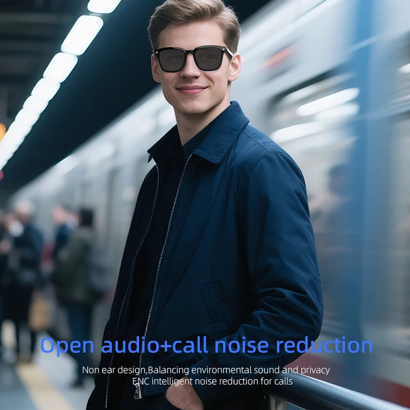 2025 New Smart Glasses 800W HD Camera Video Photo Record AI Translation Waterproof Bluetooth Call Music Smart Glasses Women Men