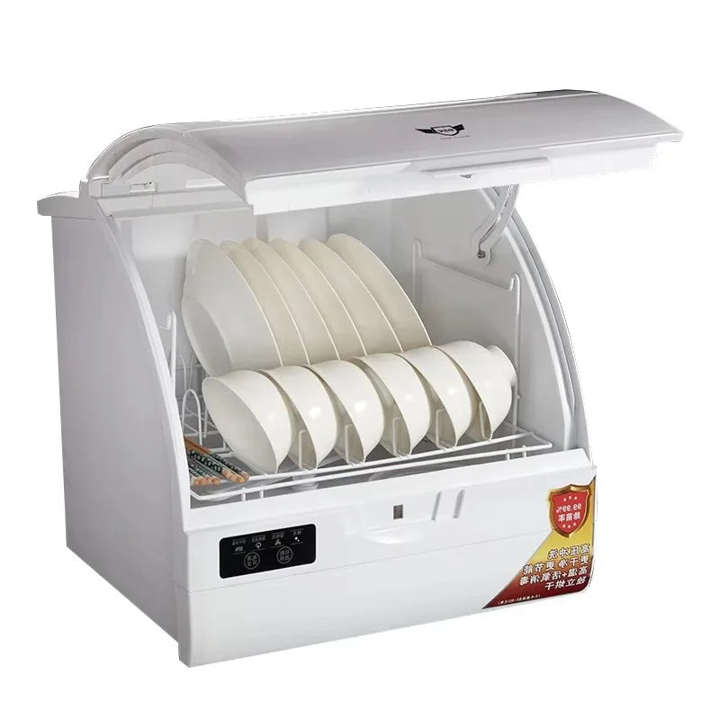 6 Sets Desktop Smart Dishwasher Storage  Dishwashing Household Mini Portable Dishwasher Form Kitchen Q6