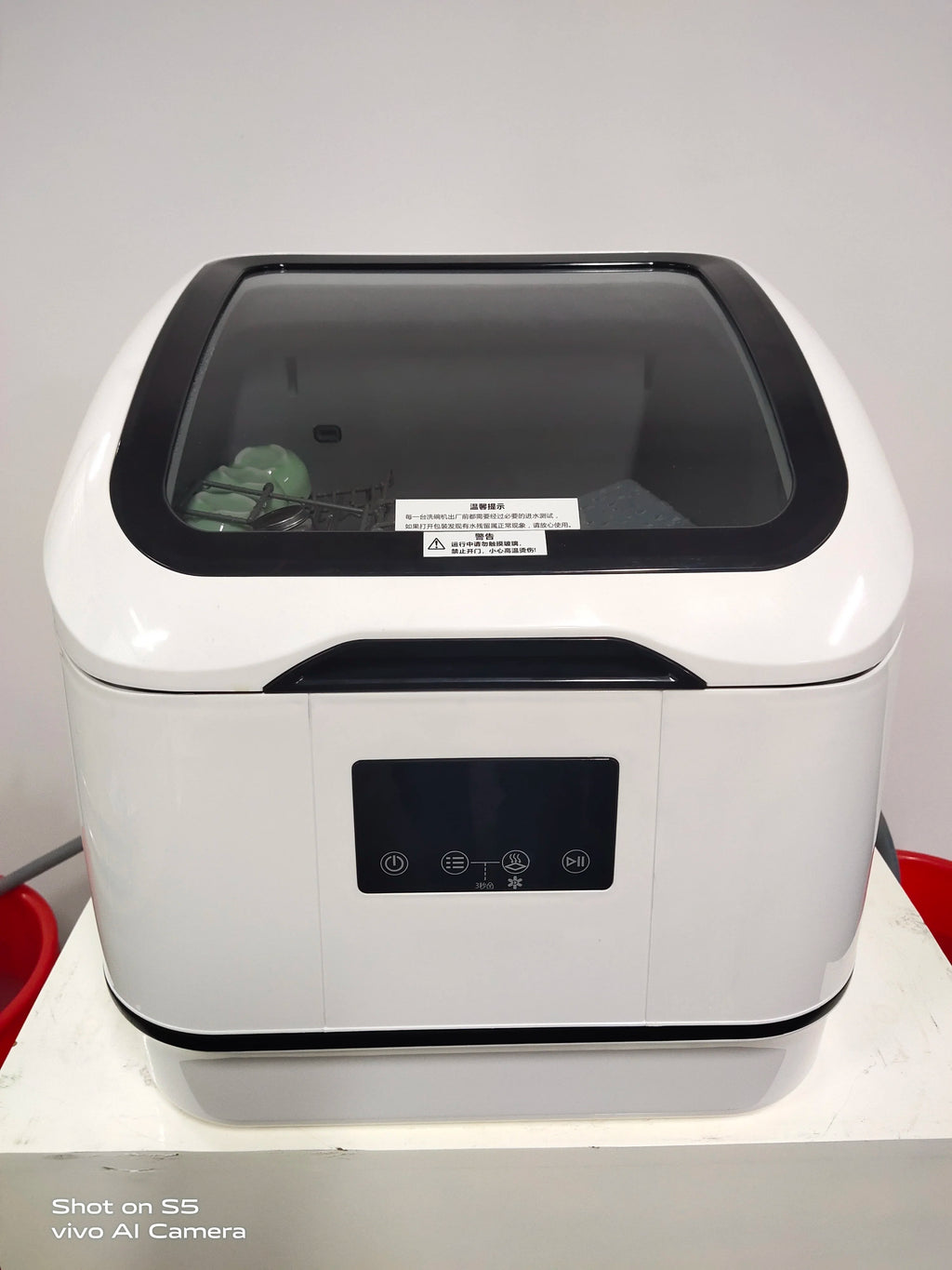 Tabletop Dishwasher Machine Automatic Stainless Steel Countertop Portable Smart Mini Dishwashers for Home