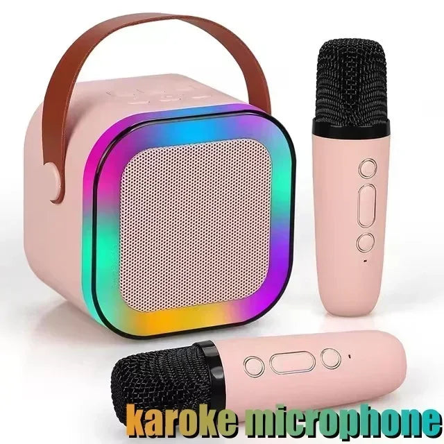 Enjoy the Party-Portable K12 Bluetooth Karaoke Machine with 5.3 PA Speaker System,Wireless Microphones for Home Entertainment