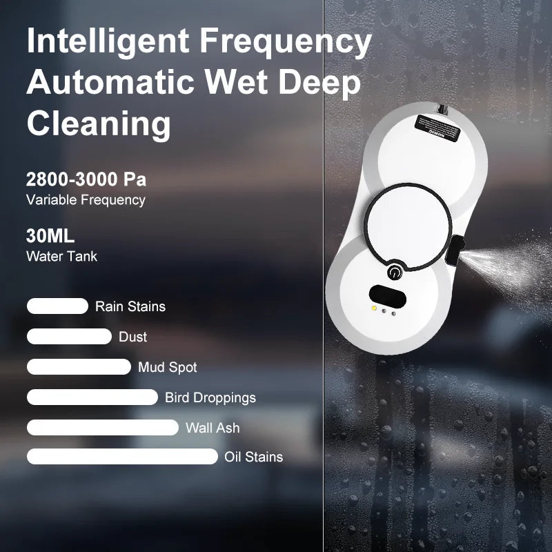 Cleaning robot intelligent water spray belt automatic water spray function anti drop magnetic glass household cleaning machine