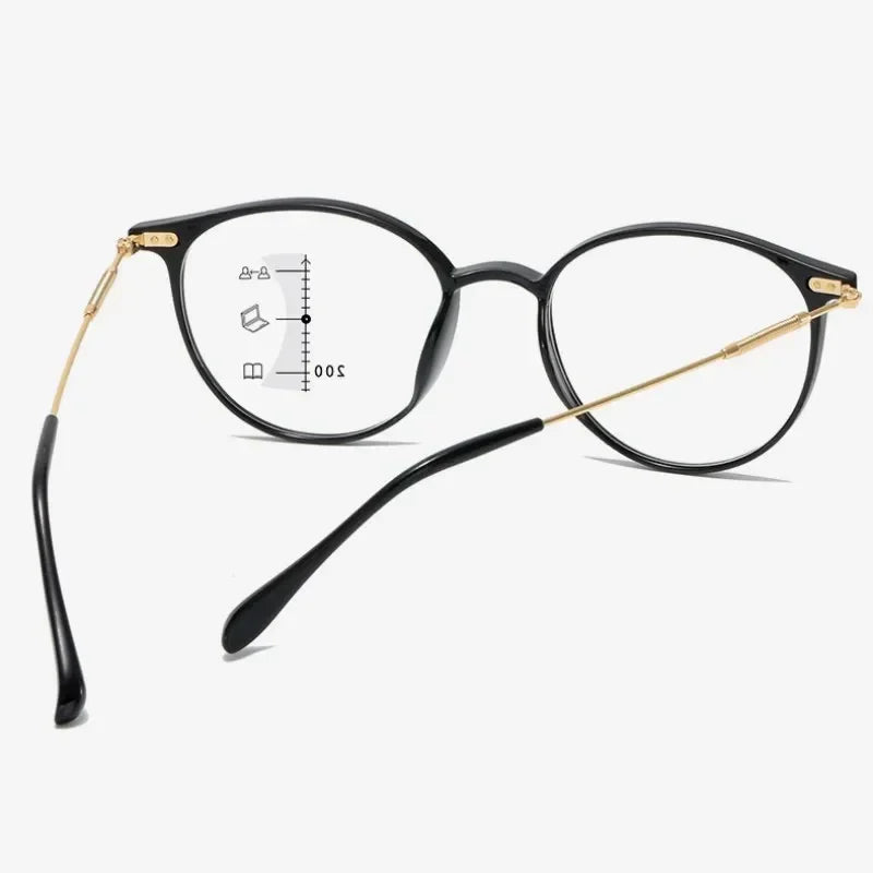 Smart Progressive Reading Glasses for Men Women Vintage Multifocal Presbyopia Eyeglasses Finished Near Far Sight Eyewar Diopter