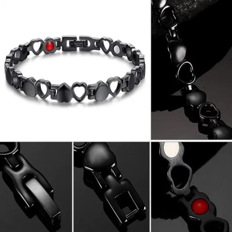 Heart-shaped Women Magnetic Bangle For Dating Fashionable Love Magnet Health Bracelet Creative Bracelet Bracelet For Men