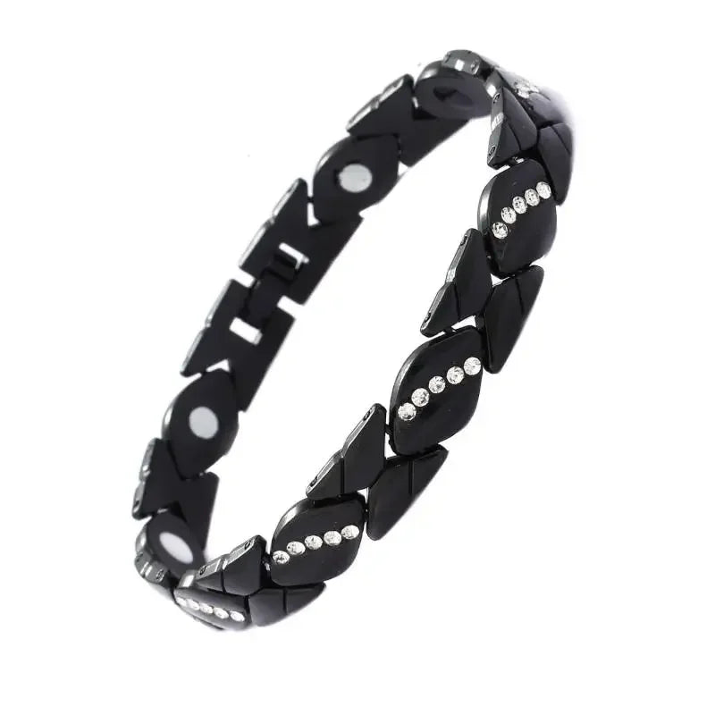 Retro Copper Color Magnetic Bracelet Men's Arthritis Pain Relief Adjustable Bio-Energy Blood Pressure Bracelet Healthy Jewelry