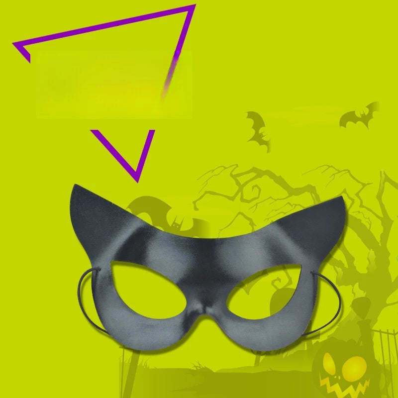 Halloween Costume Party Party Dress Up Props New Black Half Face Sexy Beauty Play Masks