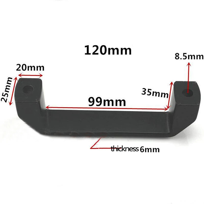 Kitchen Cabinet Handles Concise Black Wardrobe Door Handle Box Handle for Toolbox Suitcases Equipment Cabinet Pull Drawer Knobs