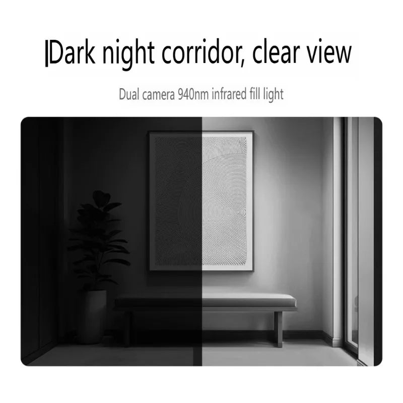 Xiaomi Smart Doorbell 4 High-Definition Infrared Dual lens Smart Home Wireless Cat eye Peephole Camera Work For Mi Home App