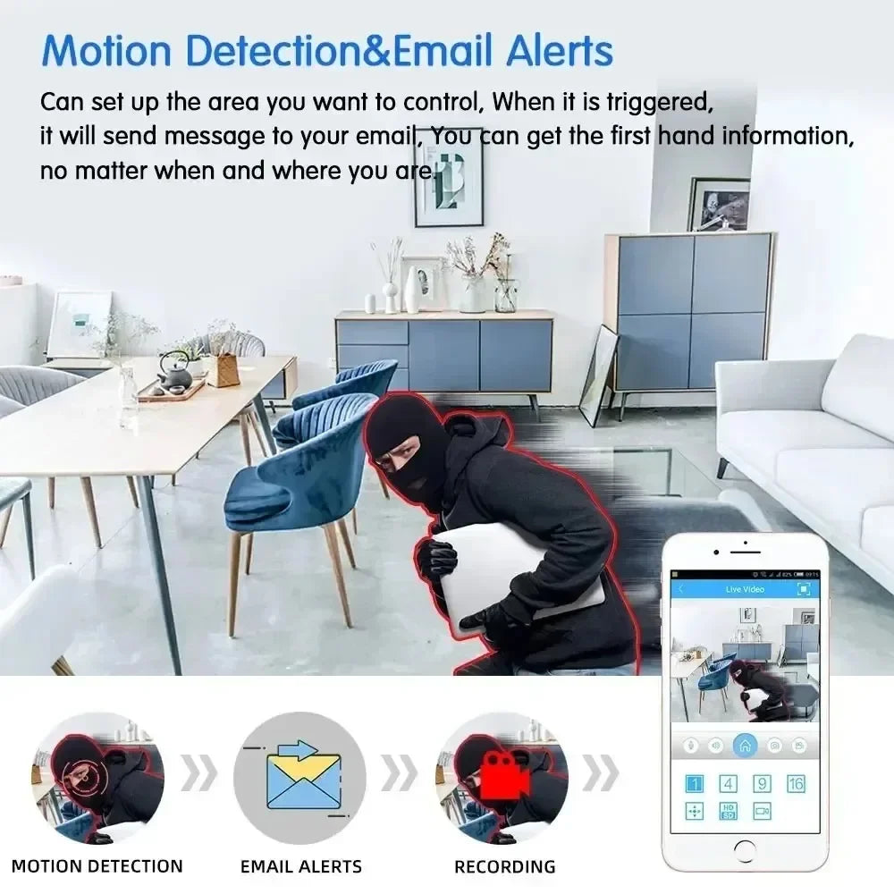 8MP WiFi Surveillance Camera Dual Lens 4K Wifi Outdoor PTZ IP Camera Auto Tracking Audio Video ONVIF Security CCTV Camera YOOSEE