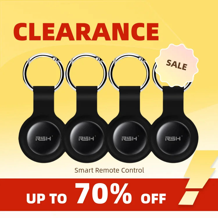 Clearance_RSH Genuine Brand 1/ 4-Pack Security Finder Anti Lose Smart Tag for Iphones Bluetooth GPS Tracker Pets Child Luggage M