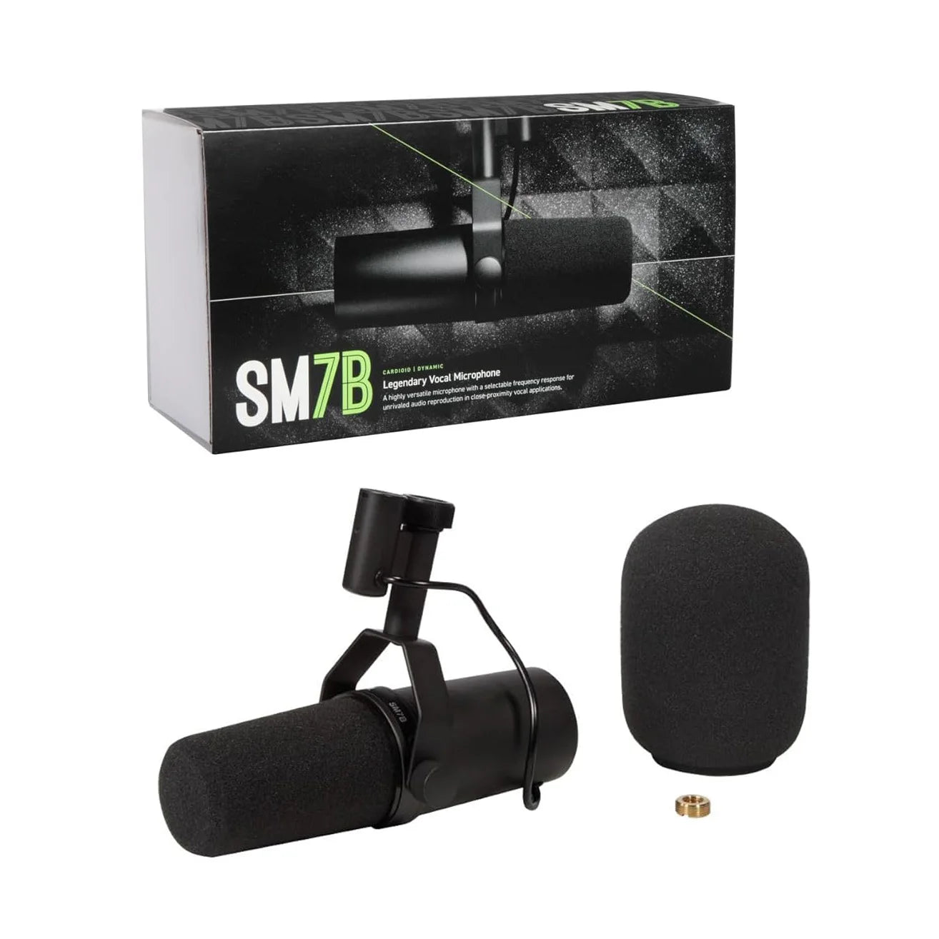 SM7B Professional Dynamic microphone podcast studio set for Live/Stage Recording Podcasting Black Metal Mic