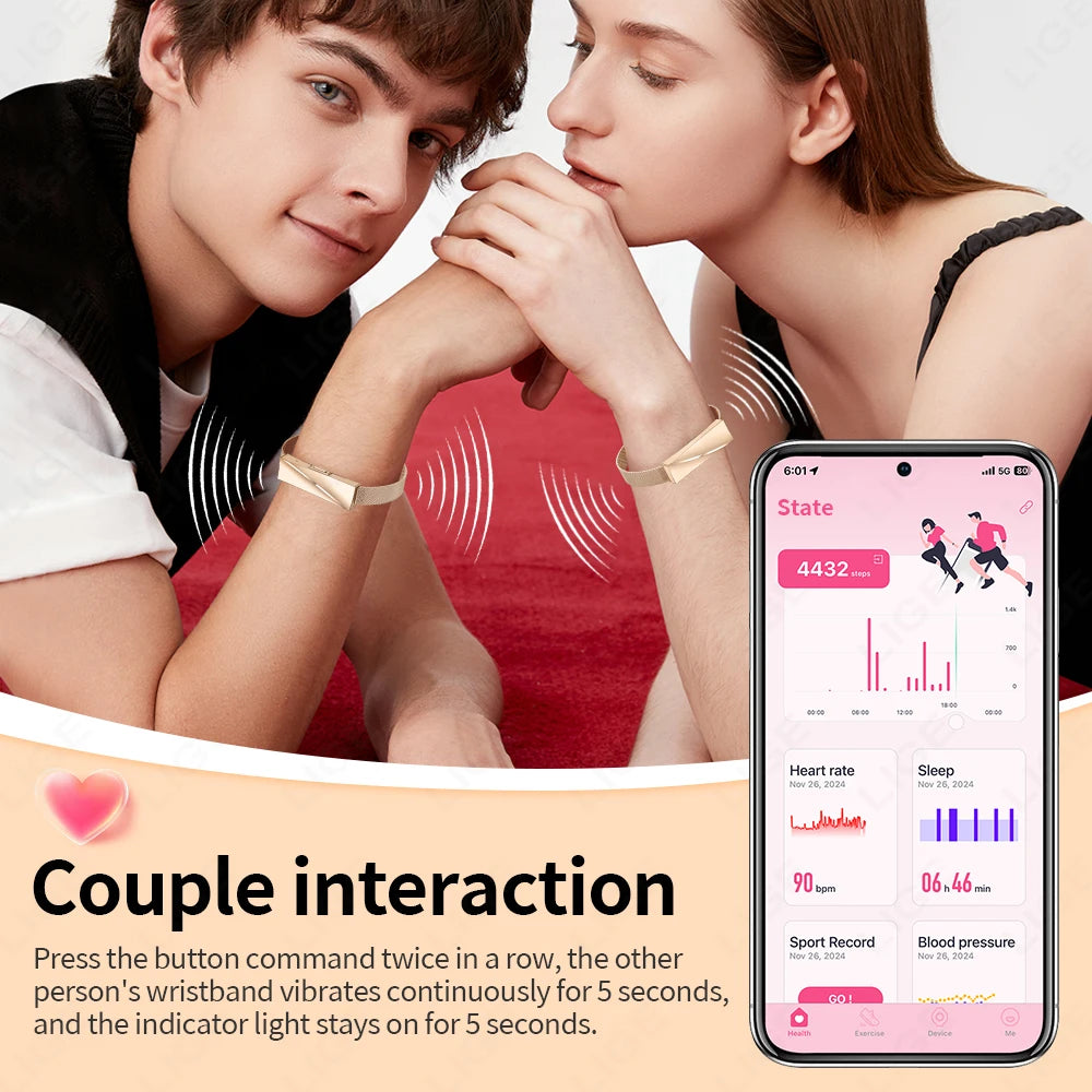 Smart Wristband Bluetooth Connected Smartband Fitness Tracker Heart Rate Blood Pressure SpO2 Sleep Monitor Health Smart Bracelet