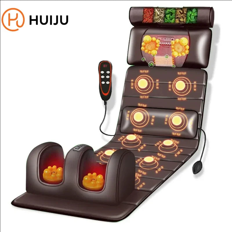 Multifunctional Full Body Home Massage Cushion Waist Back Electric Instrument Blanket Kneading Cushion Electric Chair