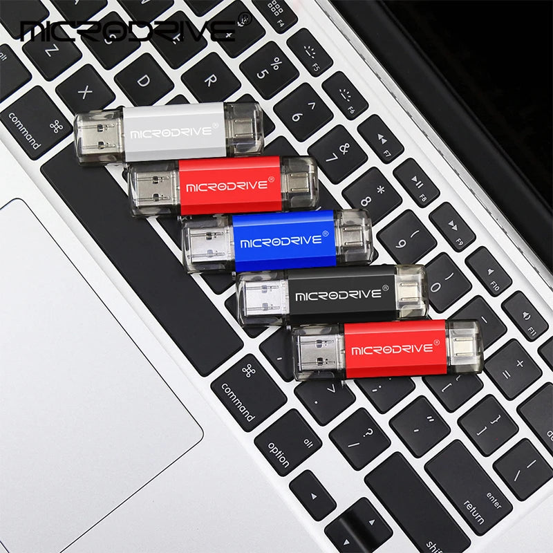 TYPE C USB 2.0 Flash Drive OTG Pen Drive 128GB 64GB 32G 16 8 4GB Memory Disk U Stick External Storage Pendrive for SmartPhone/PC