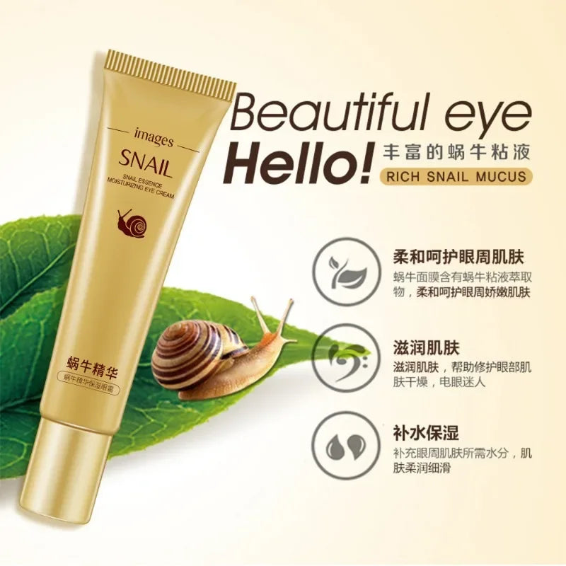 IMAGES Snail Eye Cream Whitening Moisturizing Anti-aging Wrinkle Remove Dark Circles Snail Cream Skin Care