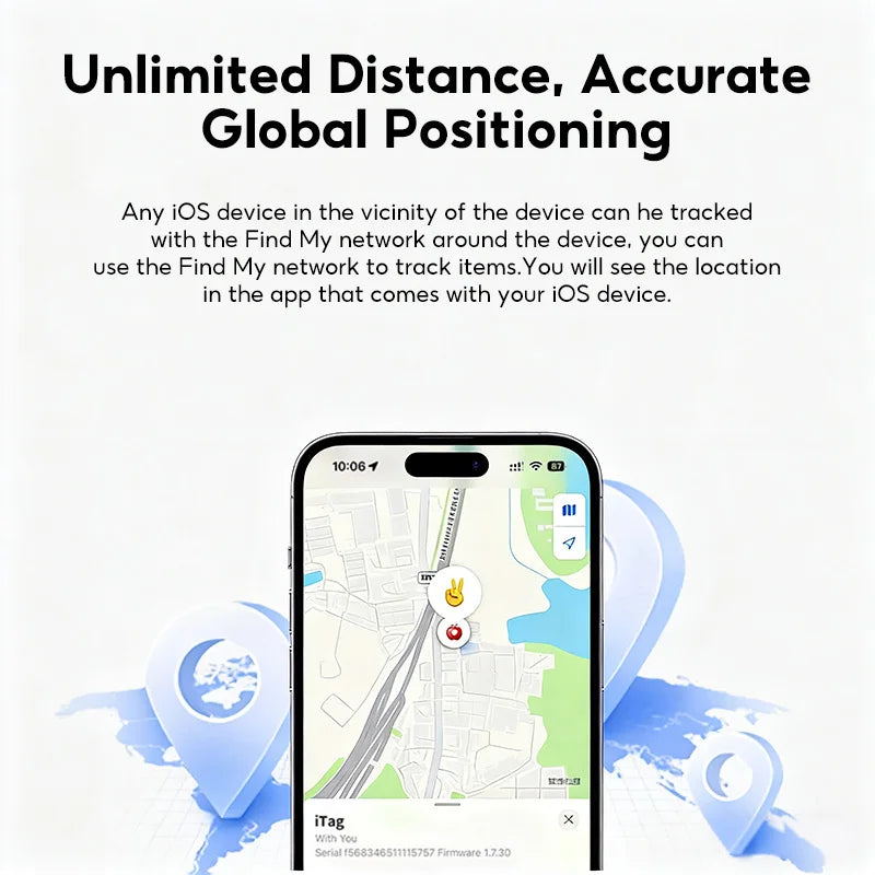 MeeGoo GPS Tracker Wireless Mini Anti Lost Alarm Key Finder with Bluetooth APP for iPhone Android Smart Tag Locator for Keys