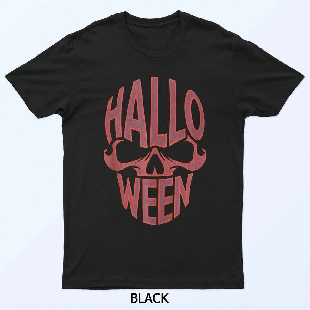 Halloween Costume: A T-shirt with A Strange Printed Skull Pattern Comfortable and Breathable Soft Fashionable Men's Clothing Tee