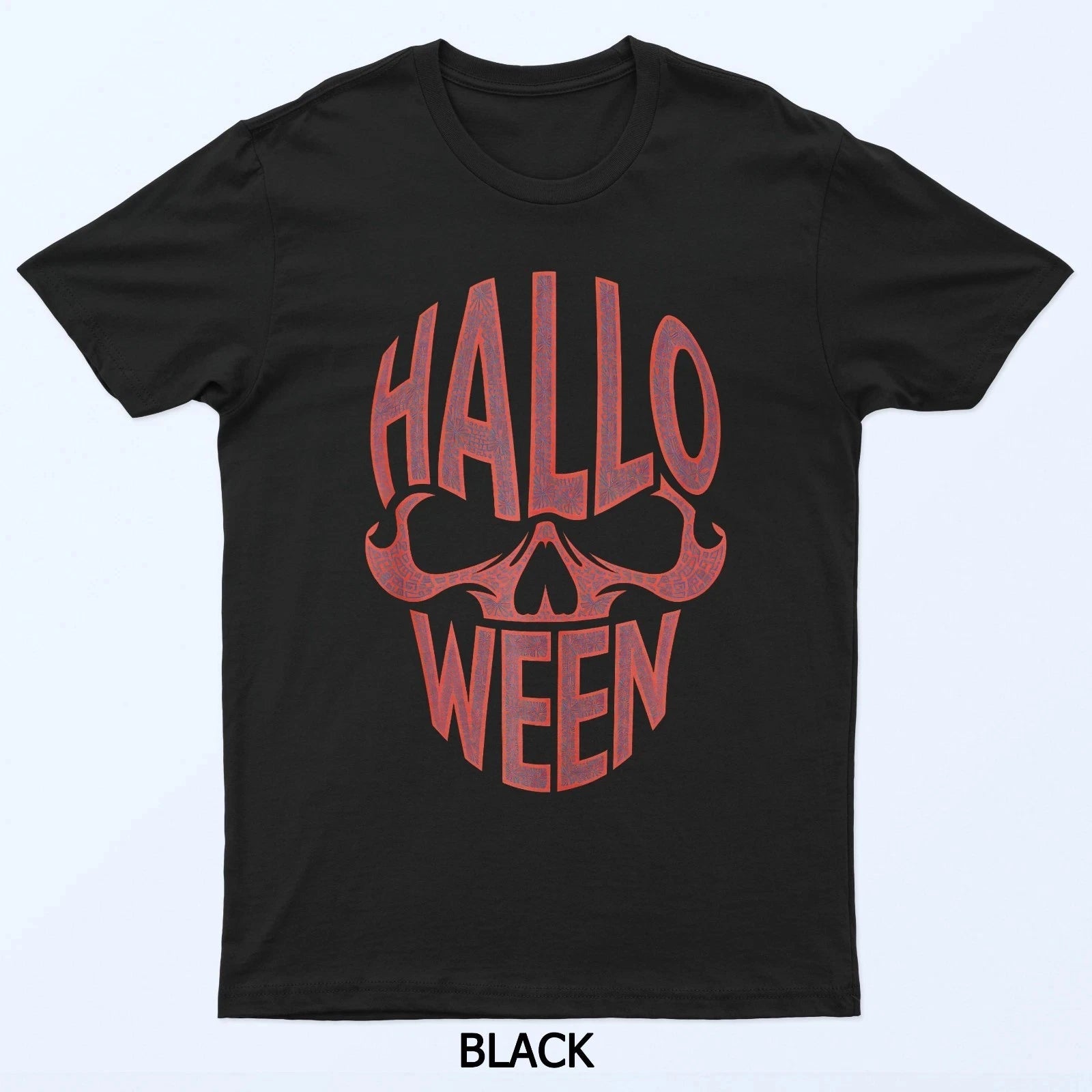 Halloween Costume: A T-shirt with A Strange Printed Skull Pattern Comfortable and Breathable Soft Fashionable Men's Clothing Tee