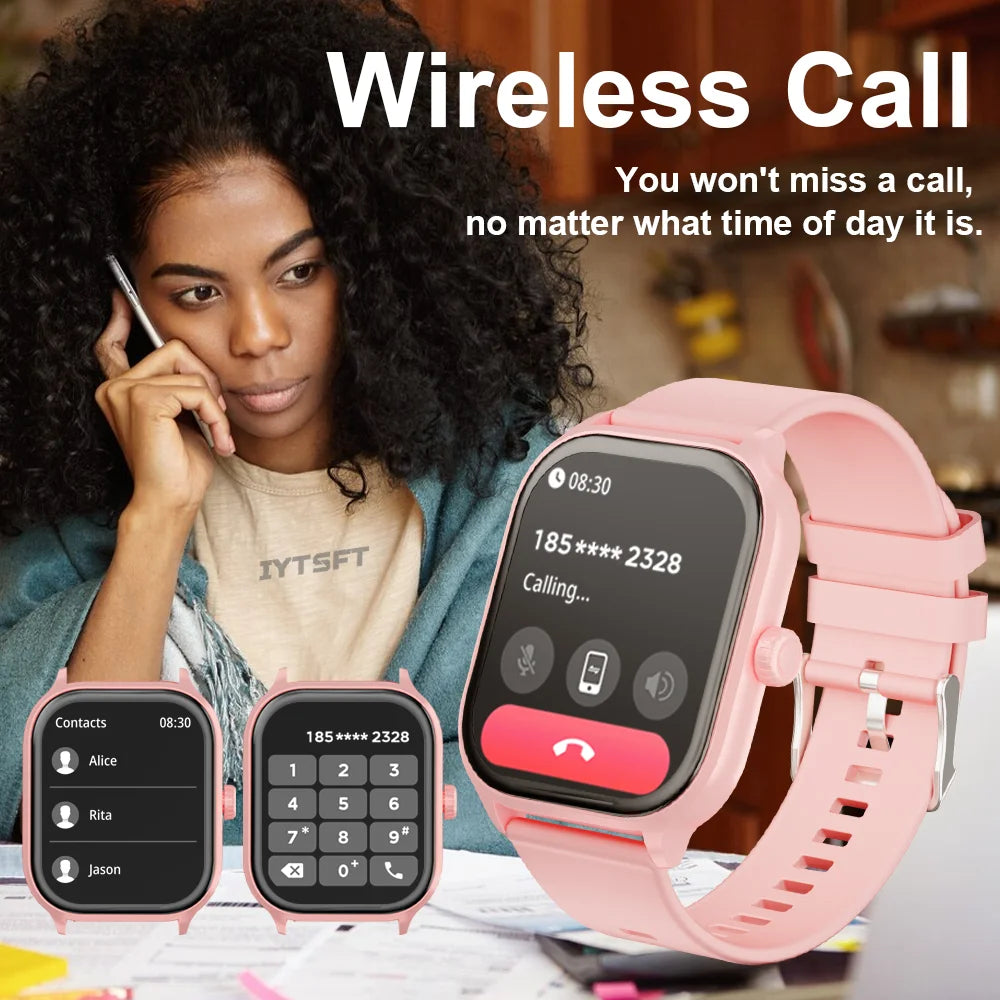 Smart Watch Women 2.01 HD Smartwatch Men Bluetooth Call Message IP68 Waterproof For Men Women Gift For Android iOS