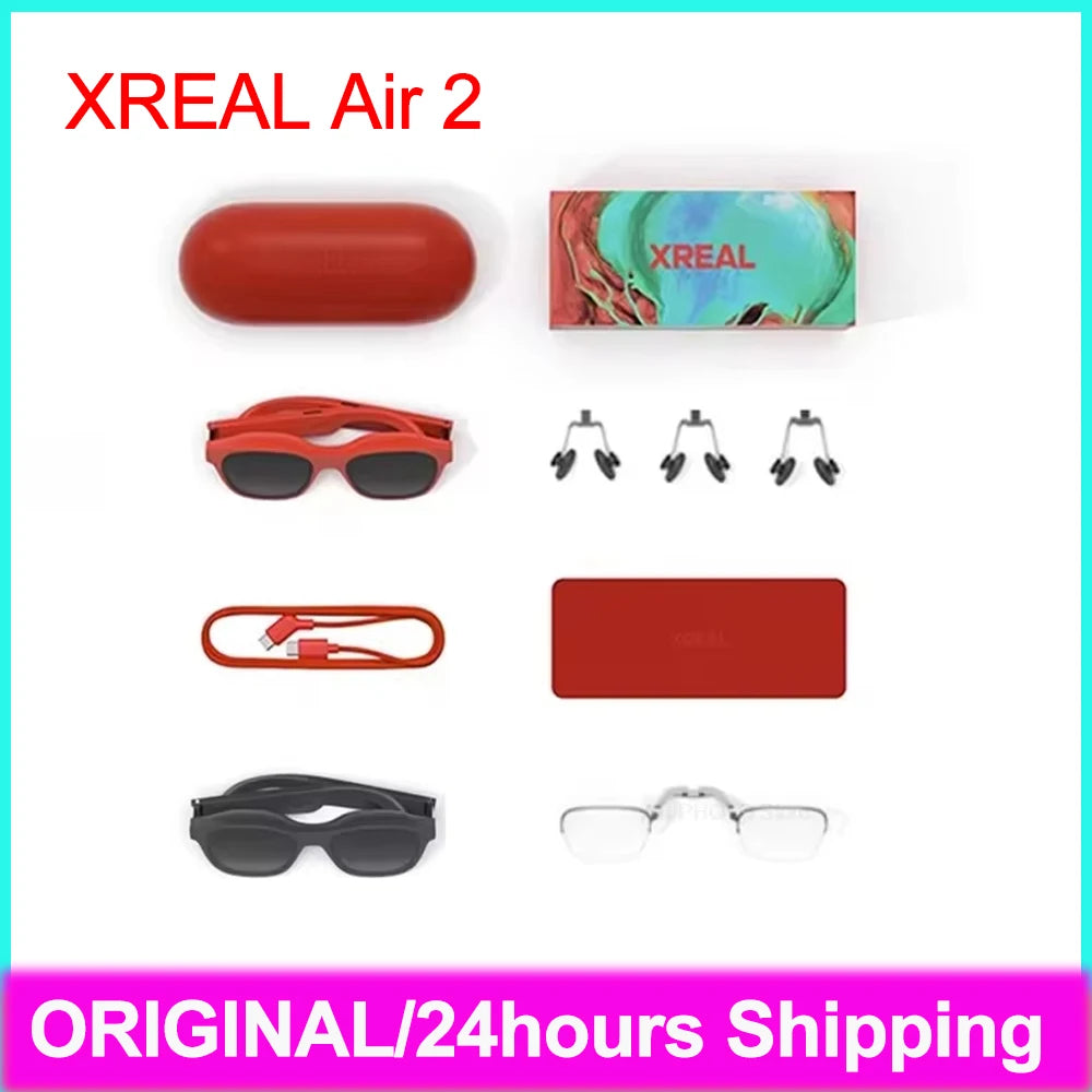 XREAL Air 2 Smart AR Glasses 0.55" Micro-OLED Non VR Glasses for Game Video Sunglasses 120Hz High Brush 72g Ultra-light